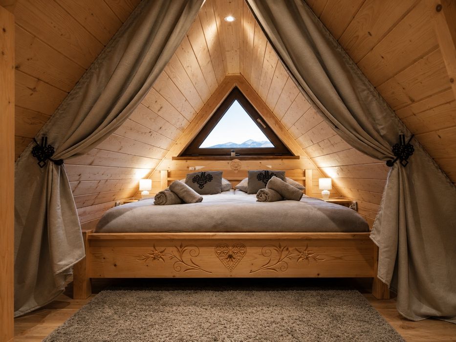Wolny Domek  w górach balia jacuzzi na wyłączność Zakopane Poronin