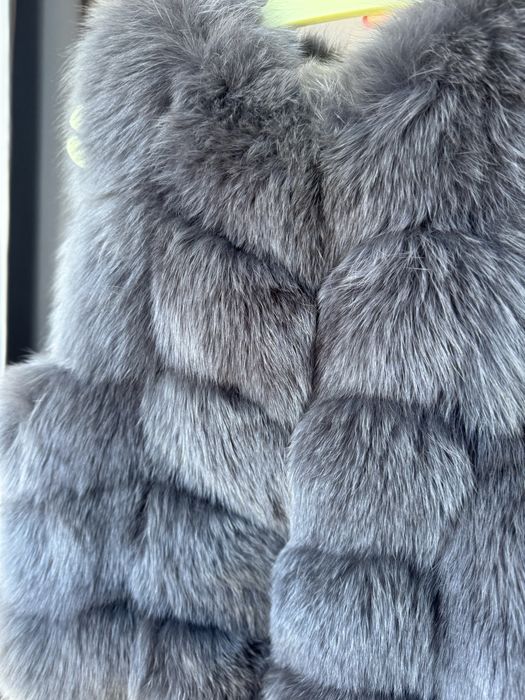 Naturalna kamizelka z lisa polarnego