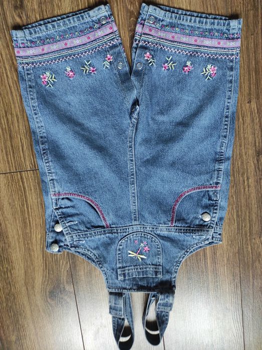 Sukienka i ogrodniczki jeans 80-86