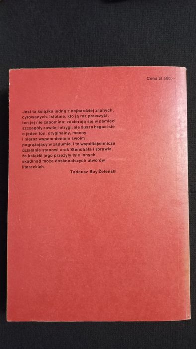 "Pustynia Parmeńska" Stendhal