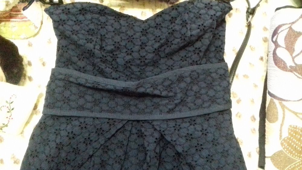 Vestido azul Blanco M