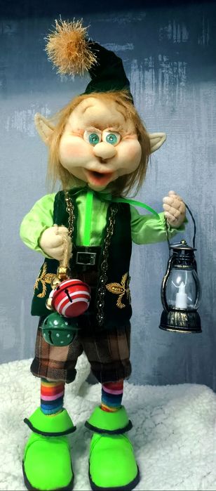 Новорічний Лялька (Ельф) Ручної роботи