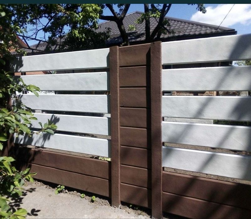 Еврозабор с установкой и доставкой  4 плиты+1 столб