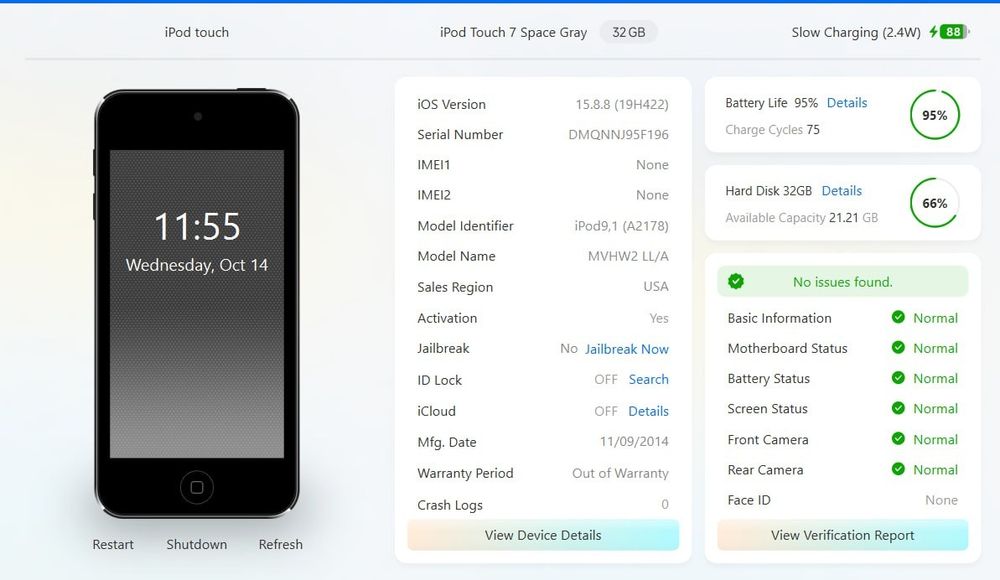 Продам Ipod Touch 7gen 32gb