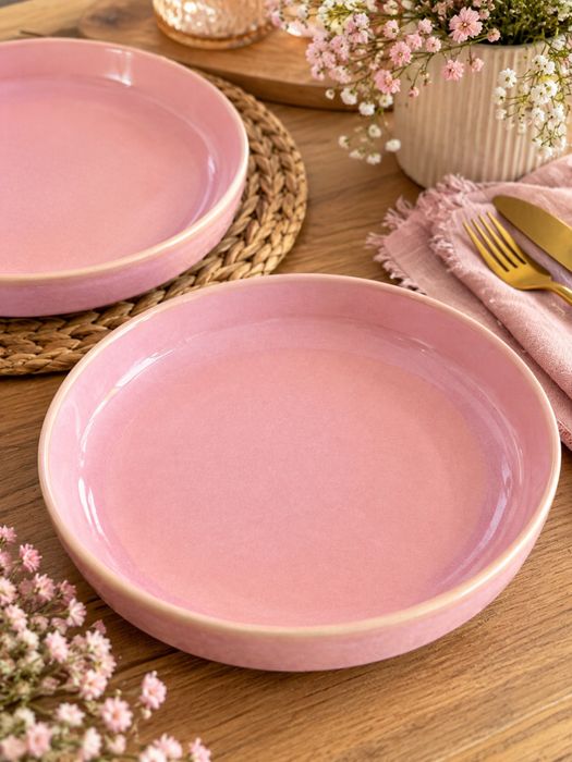 Conjunto 8 pratos ceramica