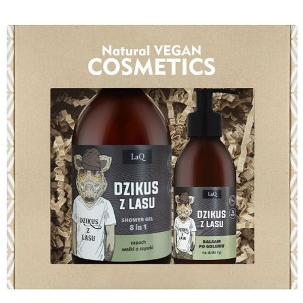 LaQ Dzikus z Lasu  żel pod prysznic 500ml + balsam po goleniu 150ml