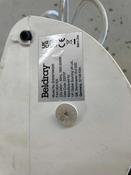 BELDRAY HFS50B20AV Termowentylator 2000 W farelka grzejnik