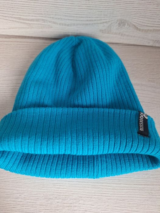 Damska czapka rossignol niebiesko turkusowa jak nowa