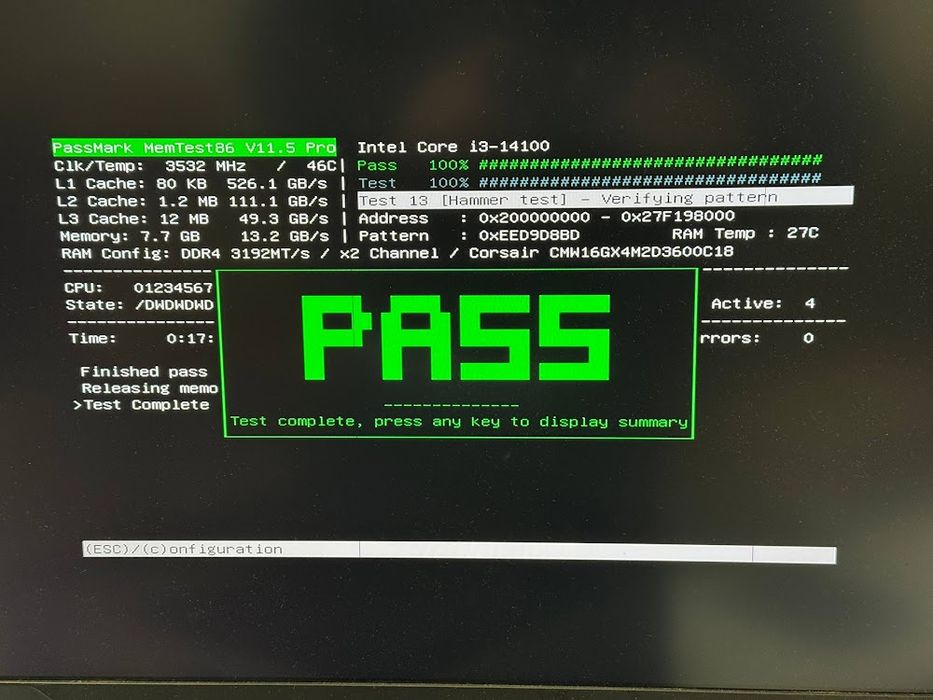 Pamięć RAM Corsair Vengeance RGB Pro DDR4 DIMM 8GB 3600MHz CL18 XMP