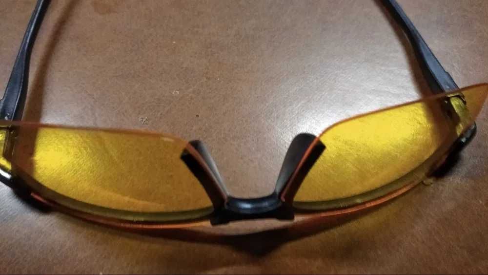 Óculos condução visão noturna lentes amarelas amarelo automovel ambar