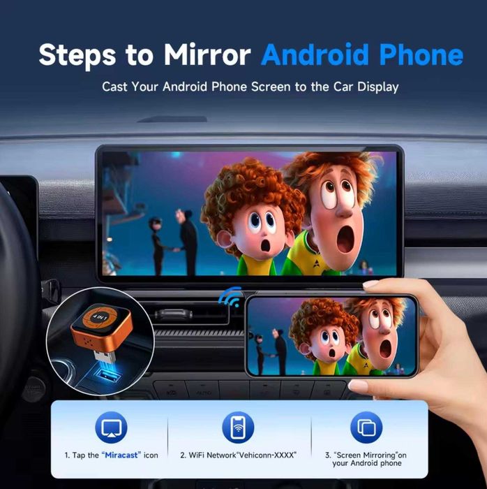 Carlinkit Mini Ultra 6 - Адаптер беспроводного CarPlay / Android / Mirror