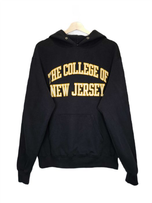 Bluza z Kapturem Champion College Of New Jersey Hoodie Granatowa Vintage Logo