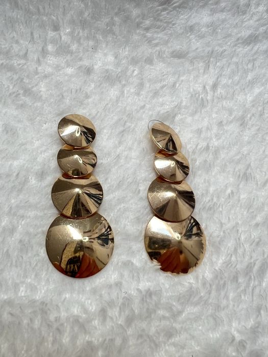 Kolczyki eleganckie szykowne old money mankietowe glam chic wiszące