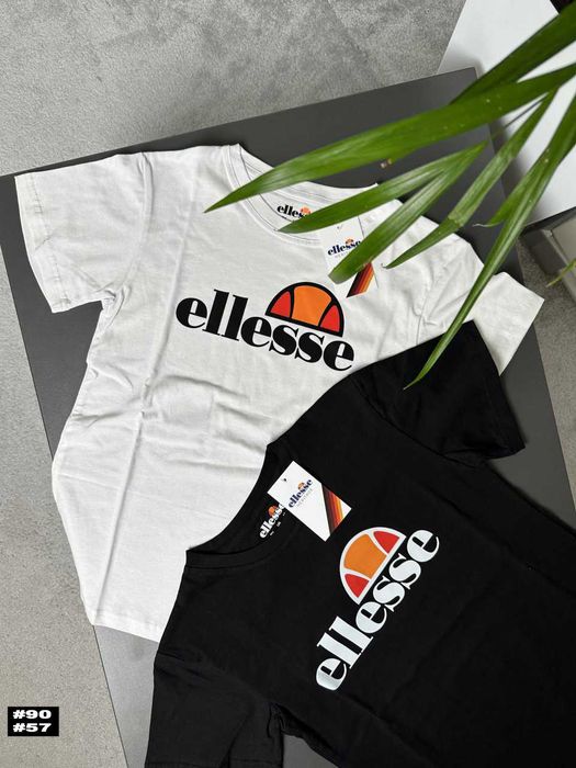 Ellesse Новая Футболка • Еллис Большой Принт • Italia • XS S M L XL XXL