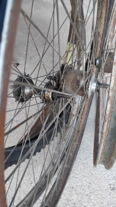 Cubo de mudanças Roda bicicleta antiga