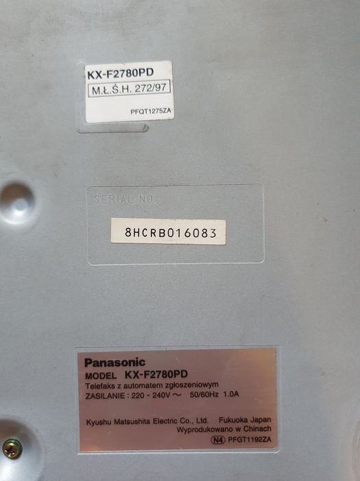 Fax panasonic F2780