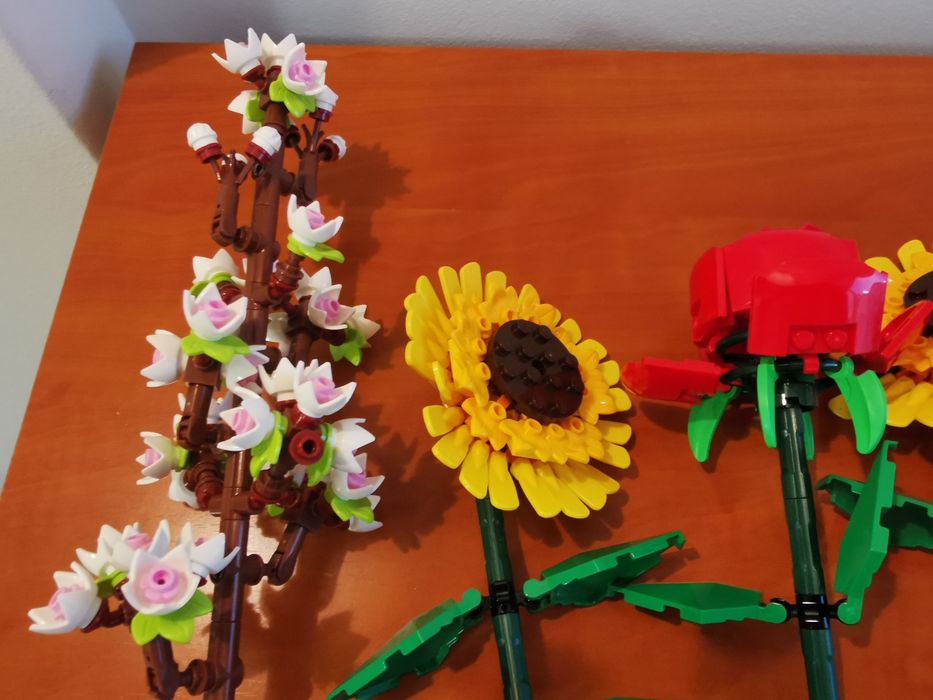 Lego 40524, 40725, 40460 Sunflowers, roses, cherry blossoms