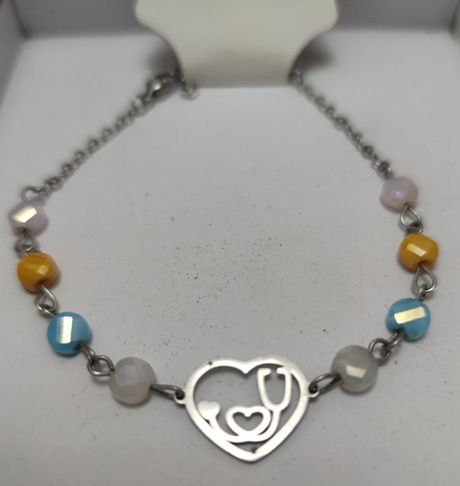 Pulseira em aço inoxidável