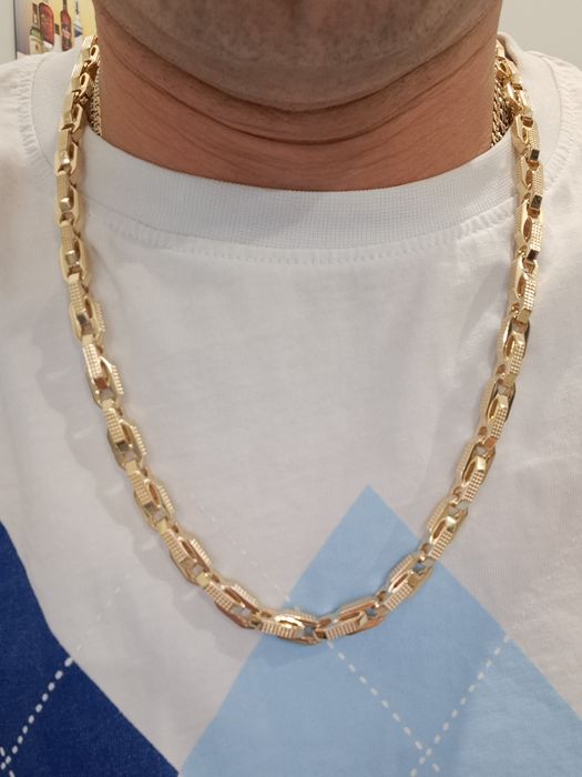 Złoty łańcuszek Splot Armeński 585 Nowy 60 cm Pełny