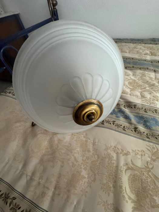 Candeeiro lustre suspenso latão