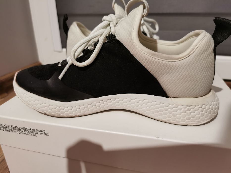 Adidasy calvin klein czarno białe 40