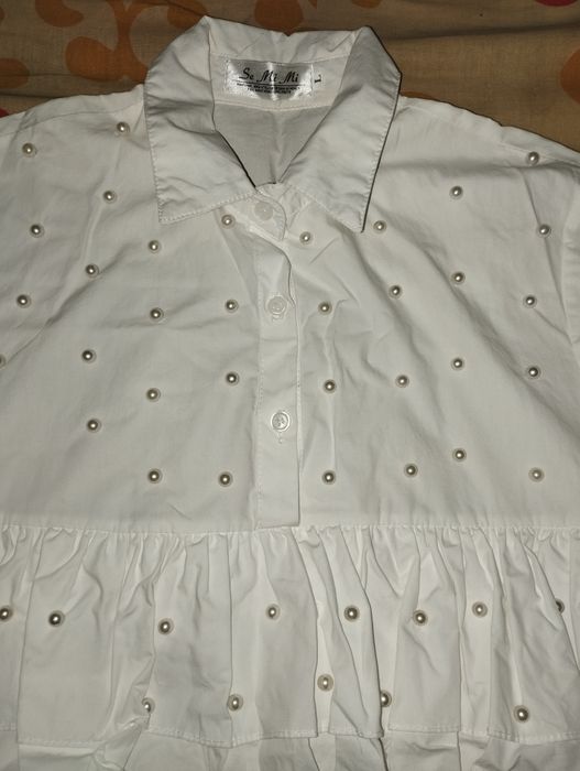 Белая рубашка. блузка футболка туника Se Mi Mi