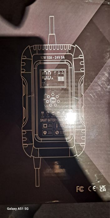 Carregador de bateria inteligente 12V 10A 24V 5A 100 240V