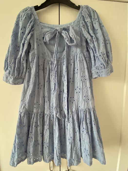 Sukienka haftowana allure blue by Krawcowa