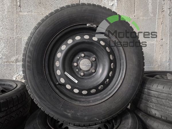 4 Jantes de Ferro 16 Nissan c/pneus 215/65 5x112