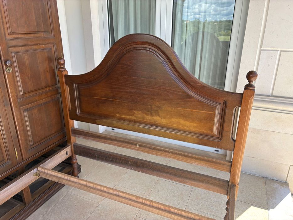 Mobília de quarto, madeira maciça