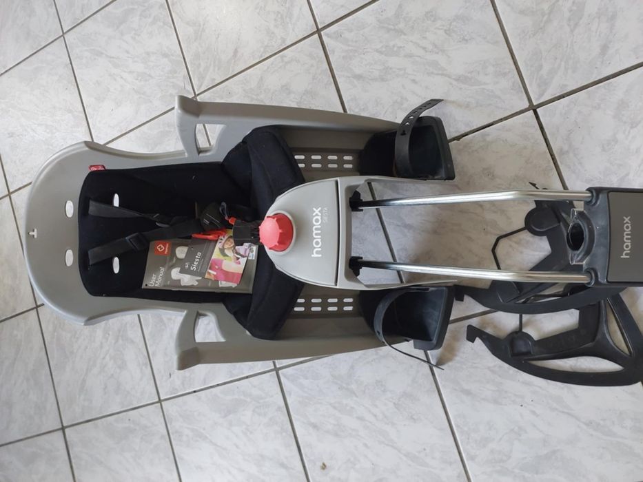 Fotelik rowerowy na rower hamax siesta odchylany do snu