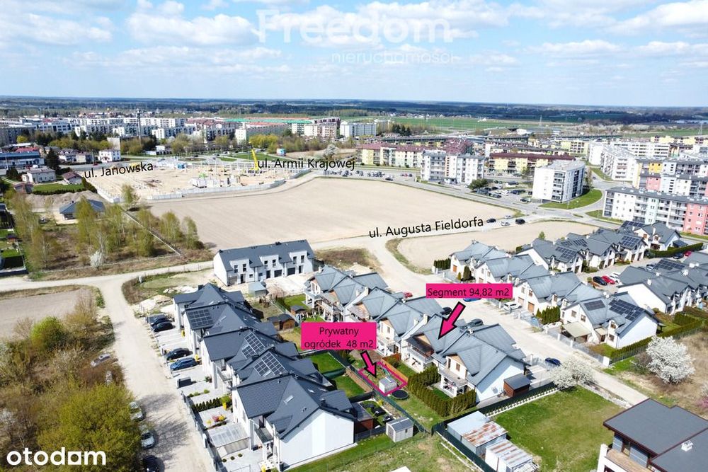 Segment w zabudowie szeregowej ul. Fieldorfa