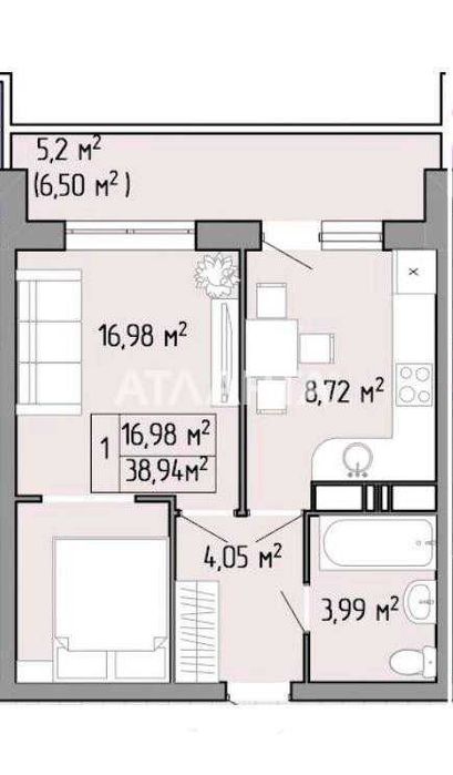 1-кімнатна квартира за адресою Куликове поле пл. (площа 39 м²) - Atlanta.ua - фото 4