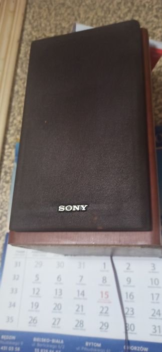 Zestaw Mała wieża stero SONY plus kolumny drewnianne PRL