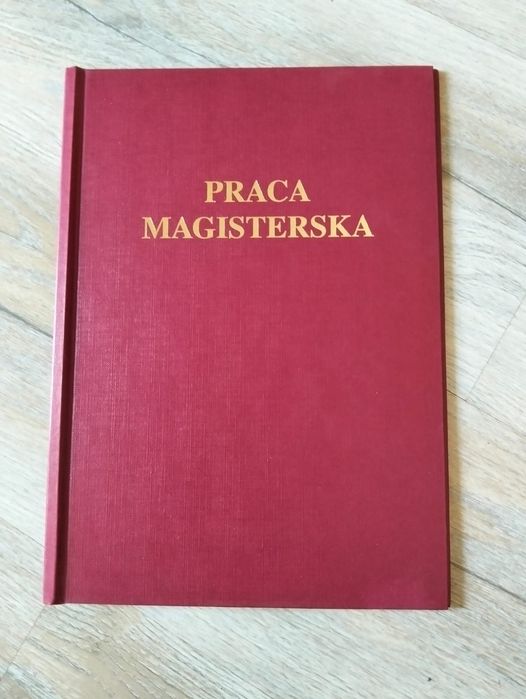 Okładka na pracę magisterską