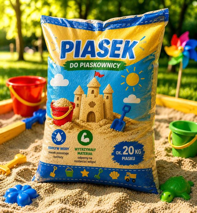 Piasek do piaskownicy 20kg