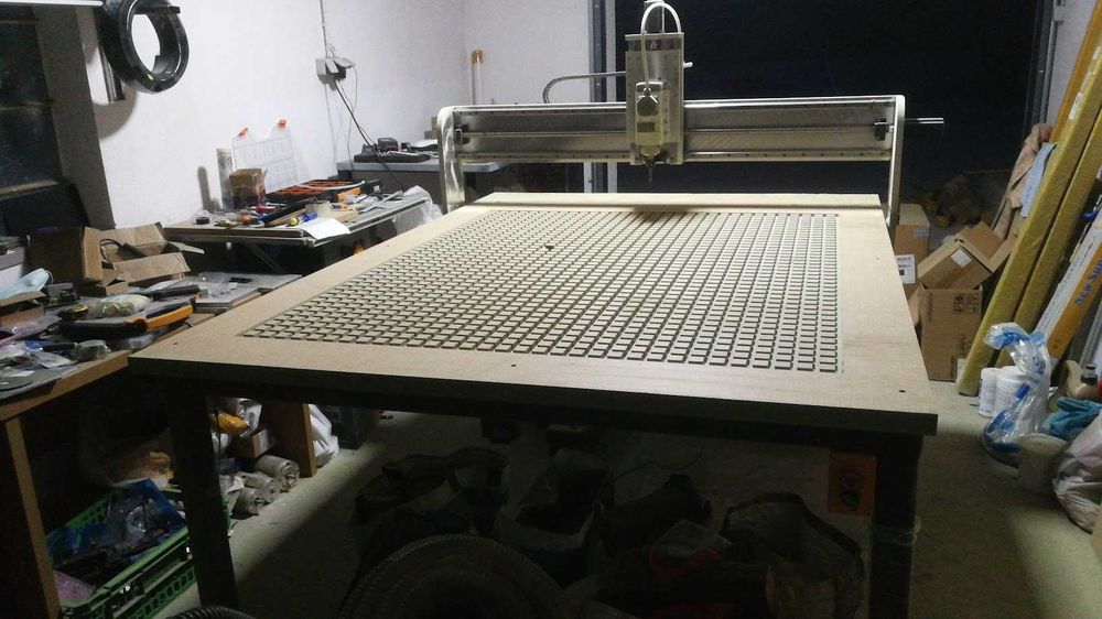 Router CNC Fresadora, Spindle 2.2kw, Faca tangencial , Servos, vacuo