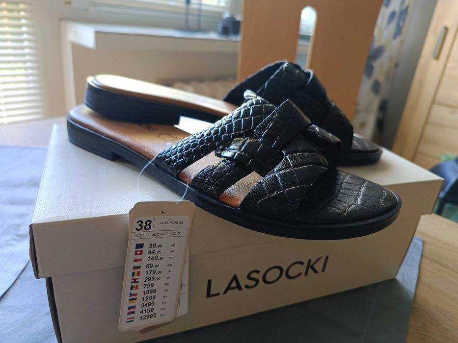 klapki LASOCKI czarne 38