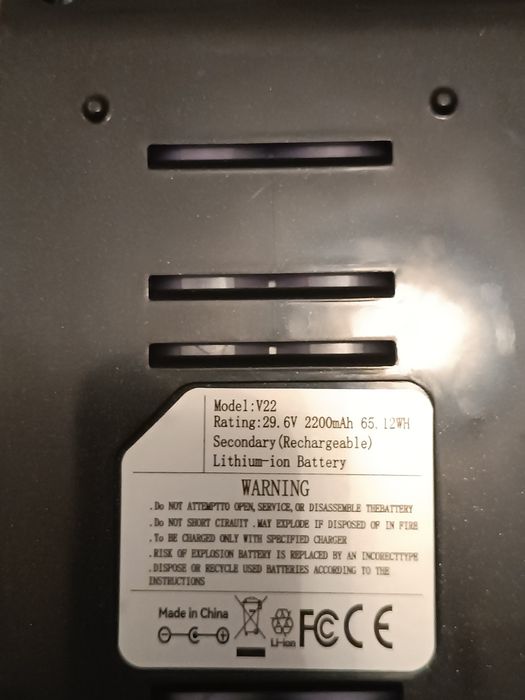 // Odkurzacz pionowy Cotiar V22 - bateria, akumulator