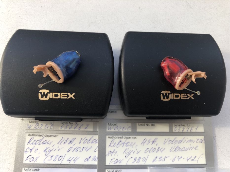 Внутриканальные слуховые аппараты Widex Bravo B2-CIC. Denmark.