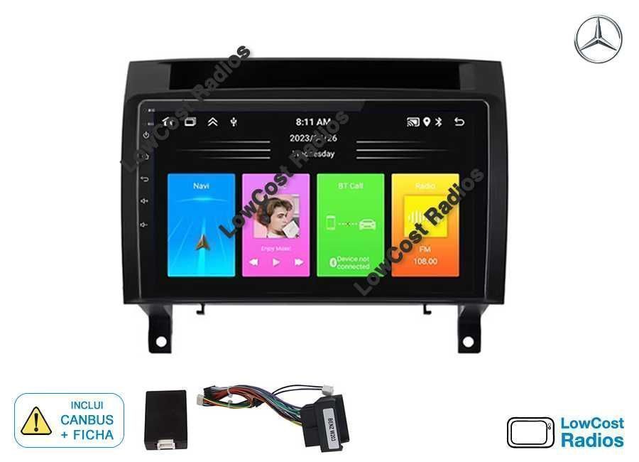 Auto Rádio GPS Mercedes Benz 9'' Classe S SLK R171 - ANDROID 15 | CARPLAY • ANDROID AUTO