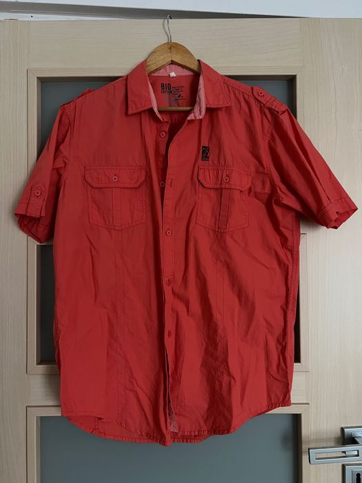 Malinowa koszula C&A