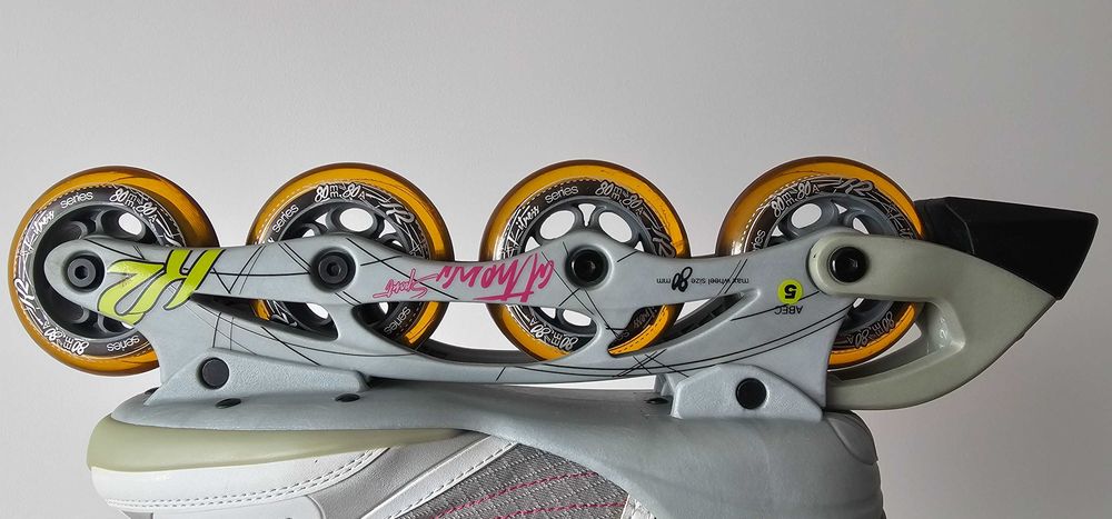 Rolki damskie K2 rozm 40/26cm jak Nowe!