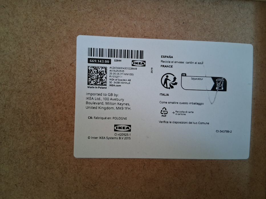 MAGASIN Caixa de Pão Ikea - NOVA