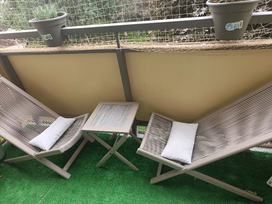 Zestaw mebli ogrodowych fotele stolik składany  na taras balkon 














ZESTAW MEBLI OGRODOWYCH FOTELE STOLIK SKŁADANY OGRODOWY NA TARAS BALKON
