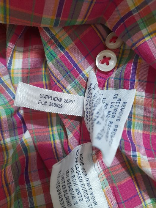 Чоловіча сорочка Polo Ralph Lauren Custom Fit у яскраво-рожеву клітинку р. XXL