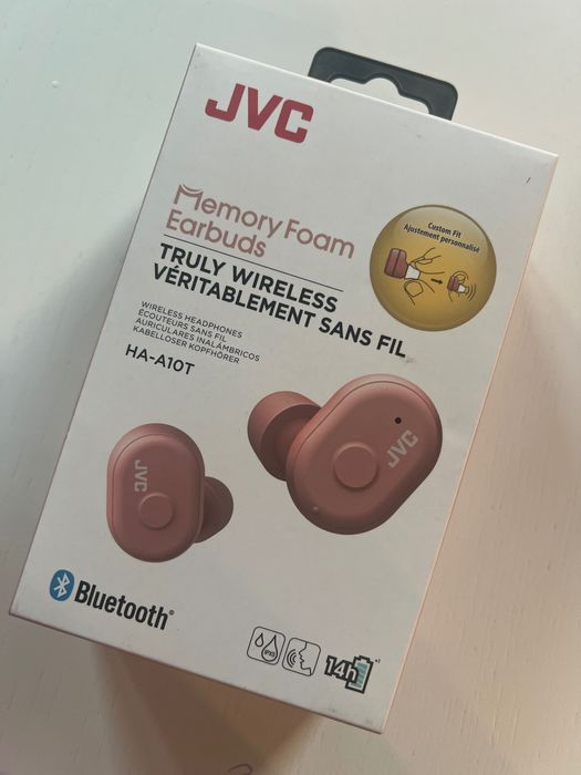 Słuchawki bezprzewodowe JVC Dokanałowe Bluetooth 5.0 Różowe Nowe