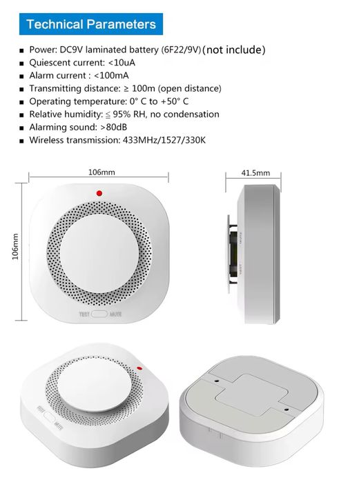 Detector de fumo.