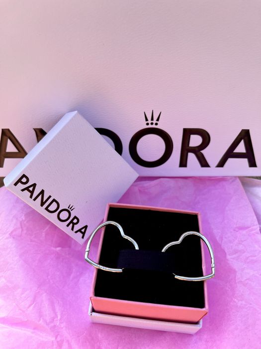 Жіночі сережки сердечки кохання Пандора