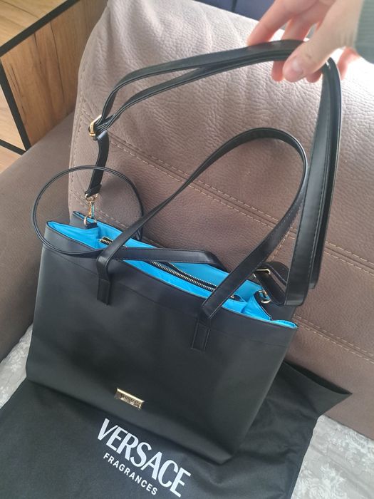 Czarna torba na ramie Versace